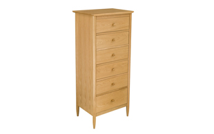 Ercol 2685 Teramo 6 Drawer Tall Chest detail page