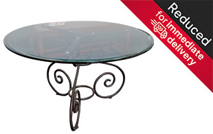 Grange Morphy Clear Glass Top Table detail page