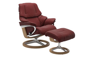 Stressless Reno with Signature Base Chair & Stool detail page