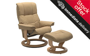 *STOCK OFFER* Stressless Mayfair Classic Base Chair & Stool detail page