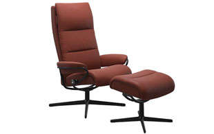Stressless Tokyo High Back Cross Base Chair and Stool detail page