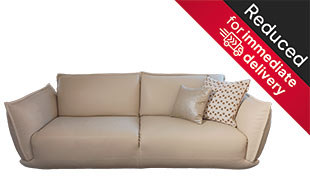 Calia Italia L’èclair Large Leather Sofa detail page