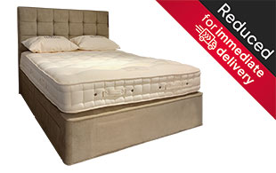 Hypnos Cotton Origins 8 King Size Divan Set with Headboard detail page