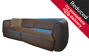 Incanto Capri Large Leather Sofa detail page