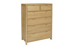 Ercol 1363 Bosco 6 Drawer Tall Wide Chest detail page