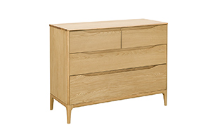 Ercol 3283 Rimini 4 Drawer Low Wide Chest detail page