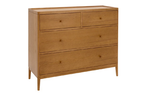 Ercol Salina 4 Drawer Wide Chest detail page