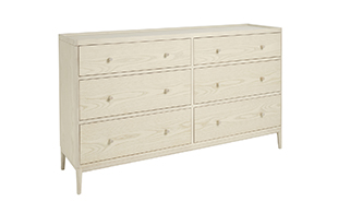 Ercol 3895 Salina 6 Drawer Wide Chest detail page