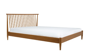 Ercol Salina King Size Spindle Headboard Bed detail page