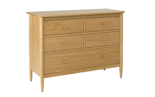 Ercol 2683 Teramo 5 Drawer Wide Chest detail page