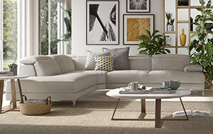 Natuzzi Editions Spiro Corner Sofa detail page