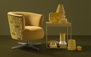 Orla Kiely Lily Swivel Chair detail page