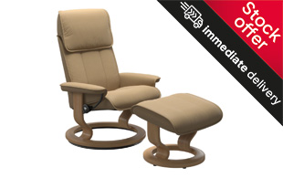 *Stock Offer* Stressless Admiral Chair & Stool with Classic Base detail page