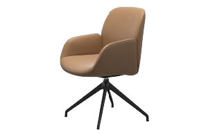 Stressless Bay D350 Low Back Dining Chair with Arms detail page
