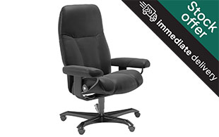 *STOCK OFFER* Stressless Consul Office Chair in Batick Leather detail page