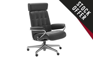 *STOCK OFFER* Stressless London Office Chair (Adjustable Headrest) detail page