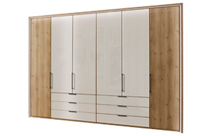 Wiemann Monaco 6 Door Hinged Wardrobe with Drawers detail page