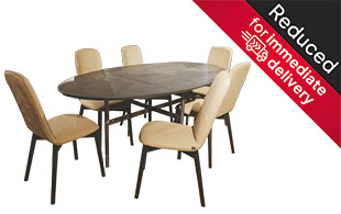 Bontempi Glitz Dining Table & 6 Chairs detail page