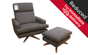 Collins & Hayes Banks Swivel Chair & Footstool detail page