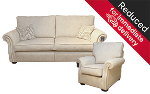 Gascoignes Jersey 3 Seater Sofa & Armchair detail page
